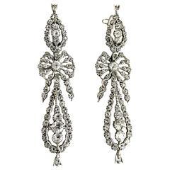 Antique Portuguese Paste and Silver Earrings 5