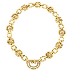 1980s David Webb Gold "Statement" Necklace