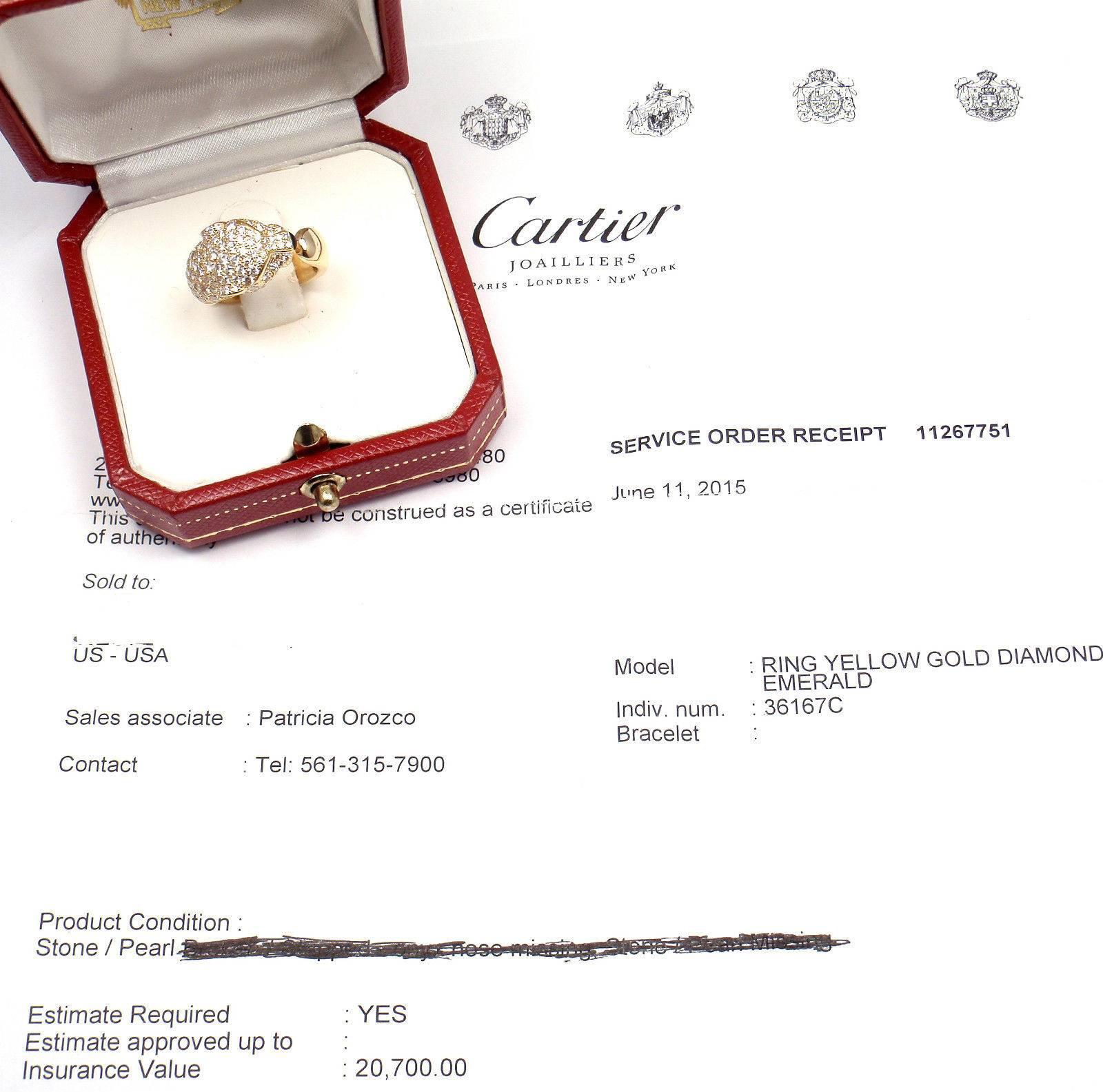 cartier panther rings