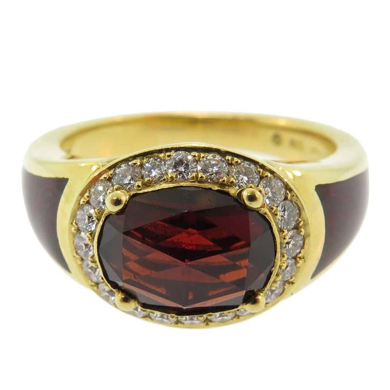 Faberge Garnet Ring at 1stDibs