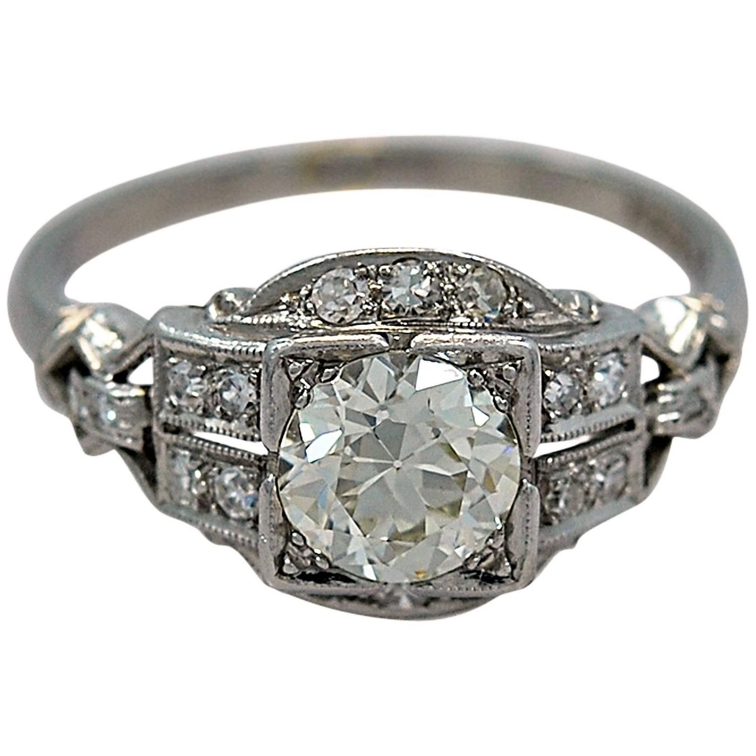 deco platinum ring deco platinum engagement ring at 1stdibs deco platinum ring deco platinum engagement ring at 1stdibs