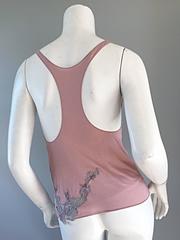 Phoebe Philo for Chloe Pink + Gray Blouse w/ Beautiful Lace Detail