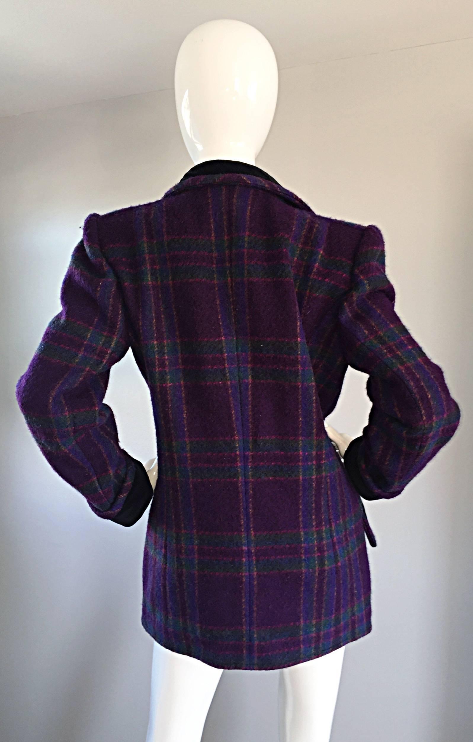 purple green plaid