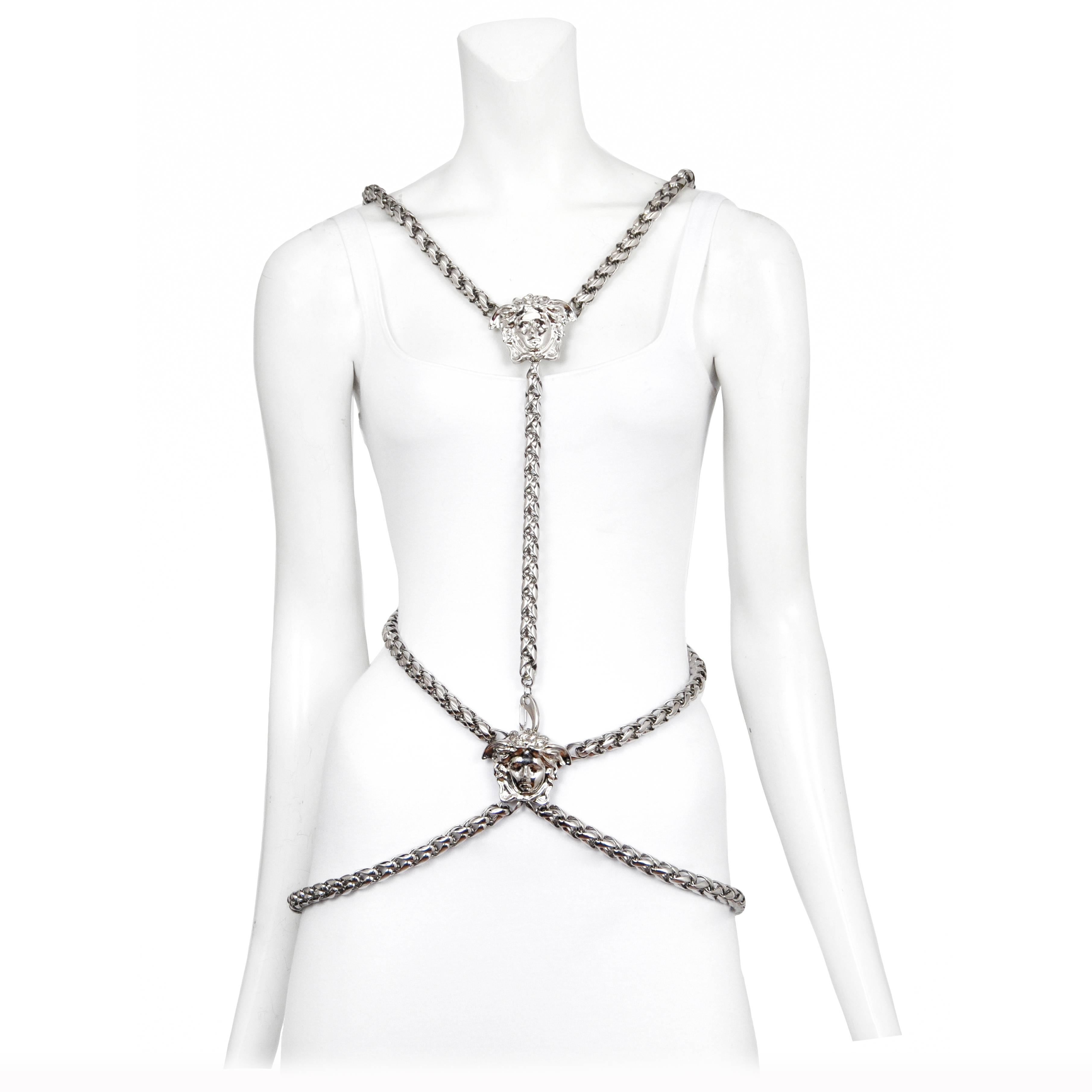 Versace Medusa Body Chain Harness 