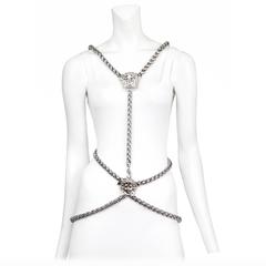 Vintage Versace Medusa Body Chain Harness 
