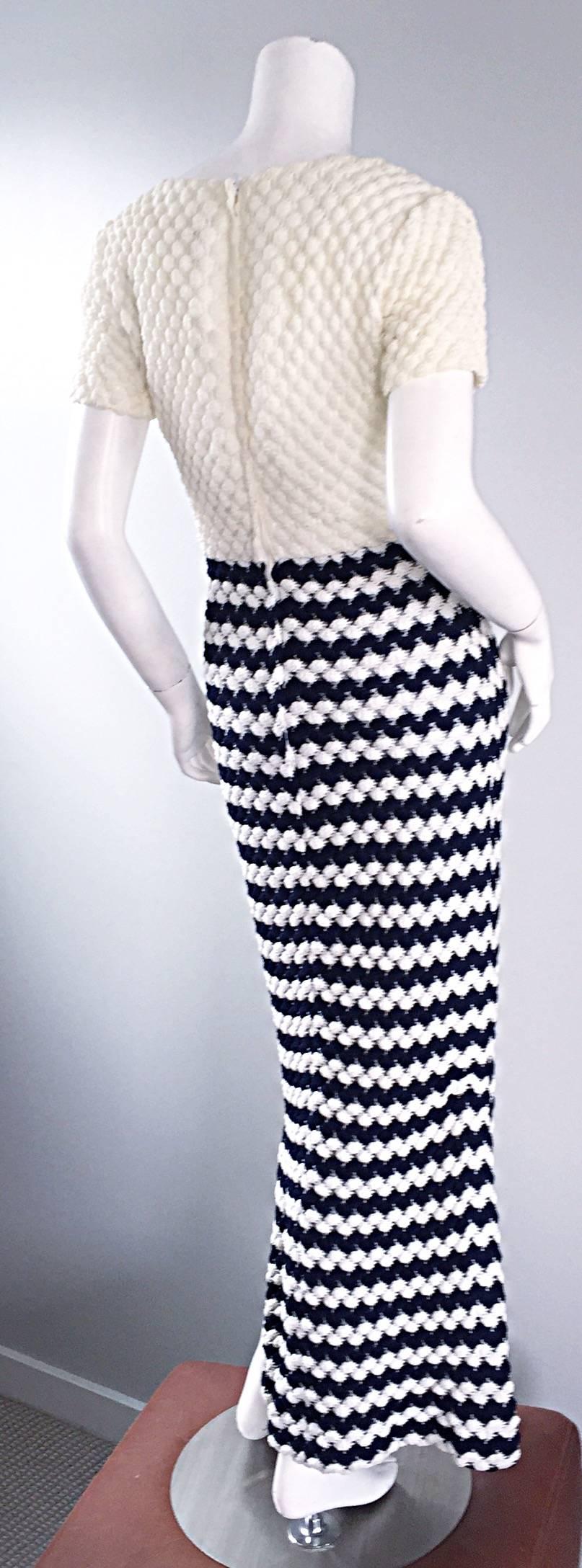 nautical maxi dress