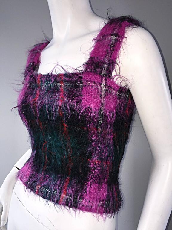 Vintage Ralph Lauren dark pink / purple waffle top