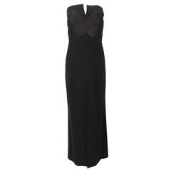 Chanel Black A-Line Jersey Maxi Dress For Sale at 1stdibs