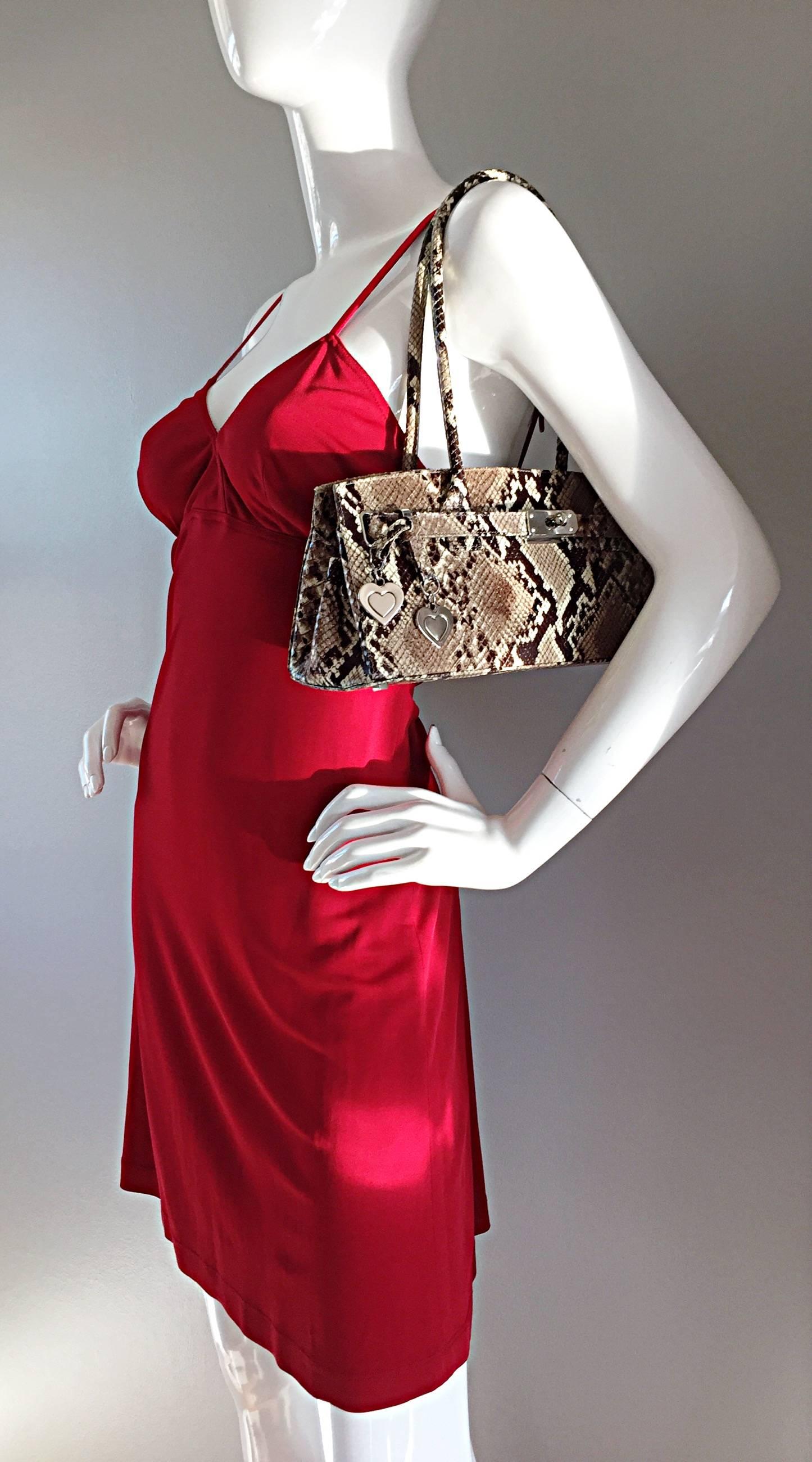 stuart weitzman snakeskin purse