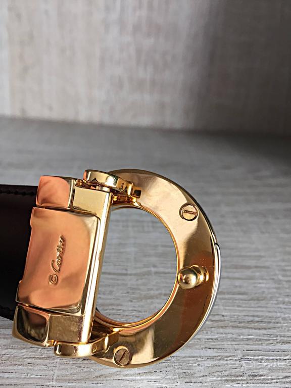 New Cartier Unisex Reversible Belt Brown + Black Two - Tone 