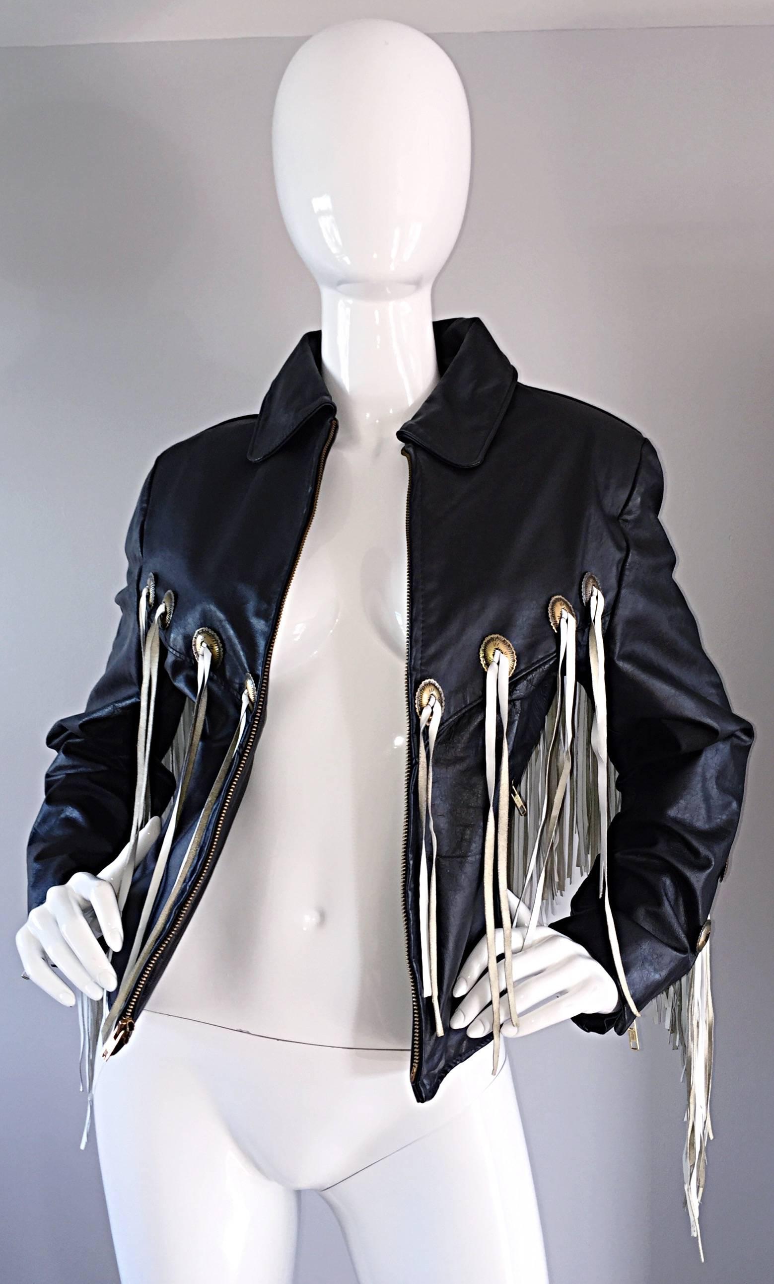 vintage fringe jacket