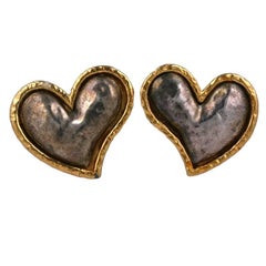 Vintage Massive Heart Earrings, Edouard Rambaud