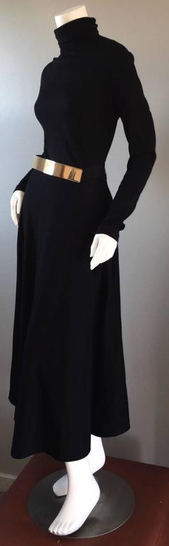 black wool dress