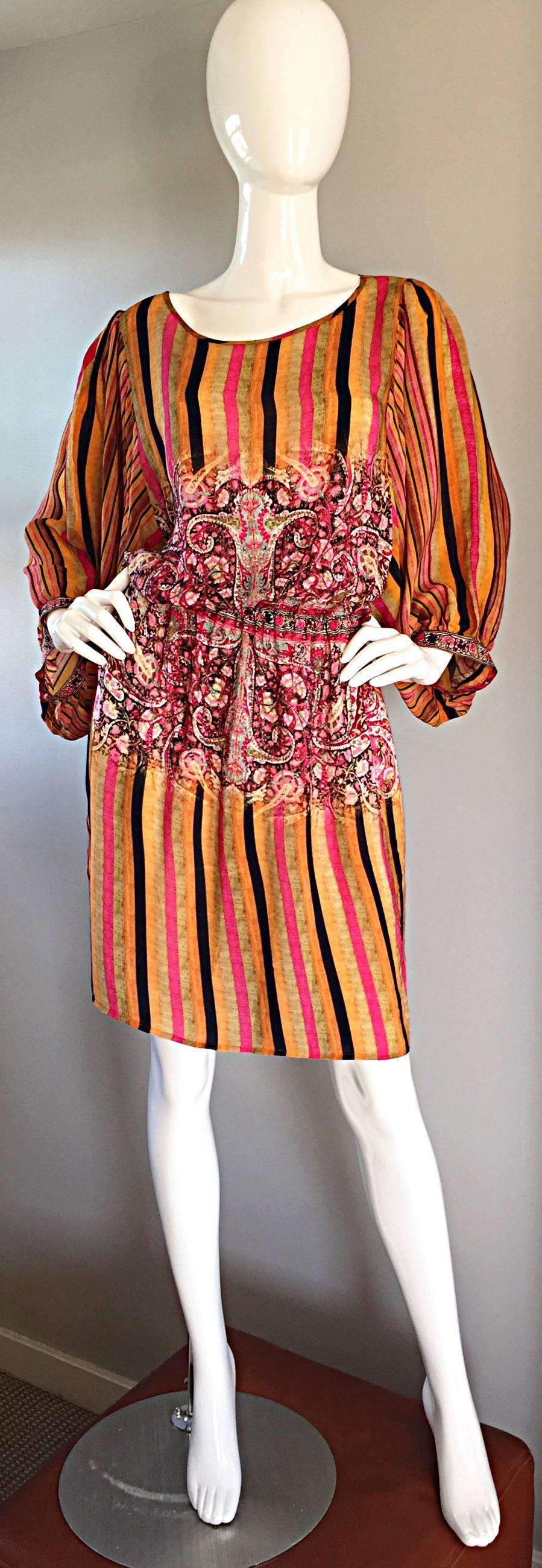 colorful tunic dress