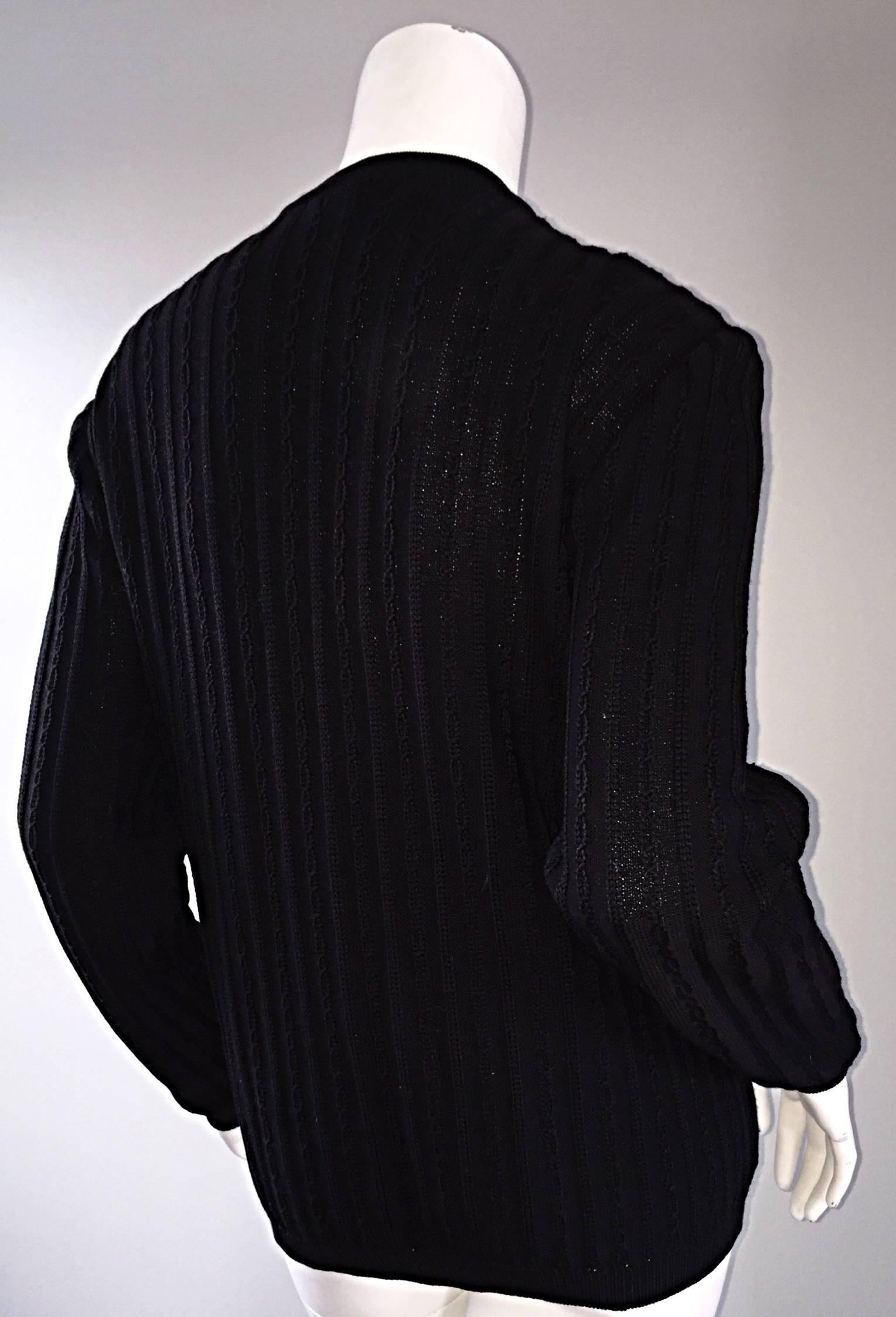 celine black cardigan