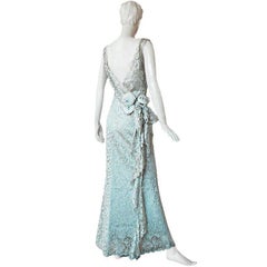 John Galliano Gloriously Gatsby Delightfully Dior Chantilly Lace Evening Dress