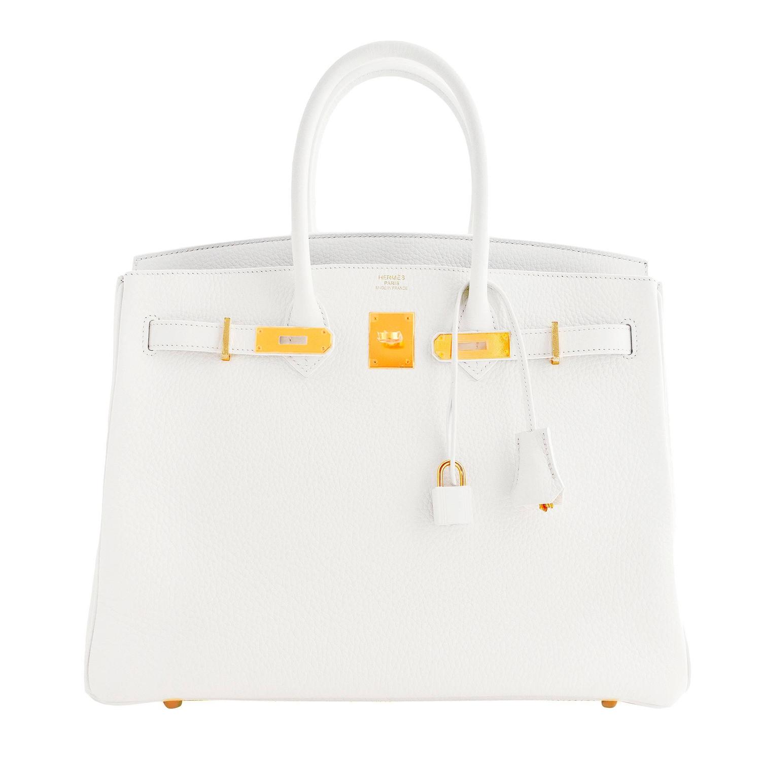 fake hermes birkin handbags - Hermes White Gold 35cm Birkin GHW Superb Summer 2016 Super New! at ...