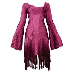 Gucci Fuchsia Tassel Dress