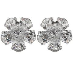 Sparkle Spring Daisy Faux Diamond Earclips 1