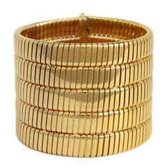 Bulgari 5 Row Tubogas Cuff Bracelet 