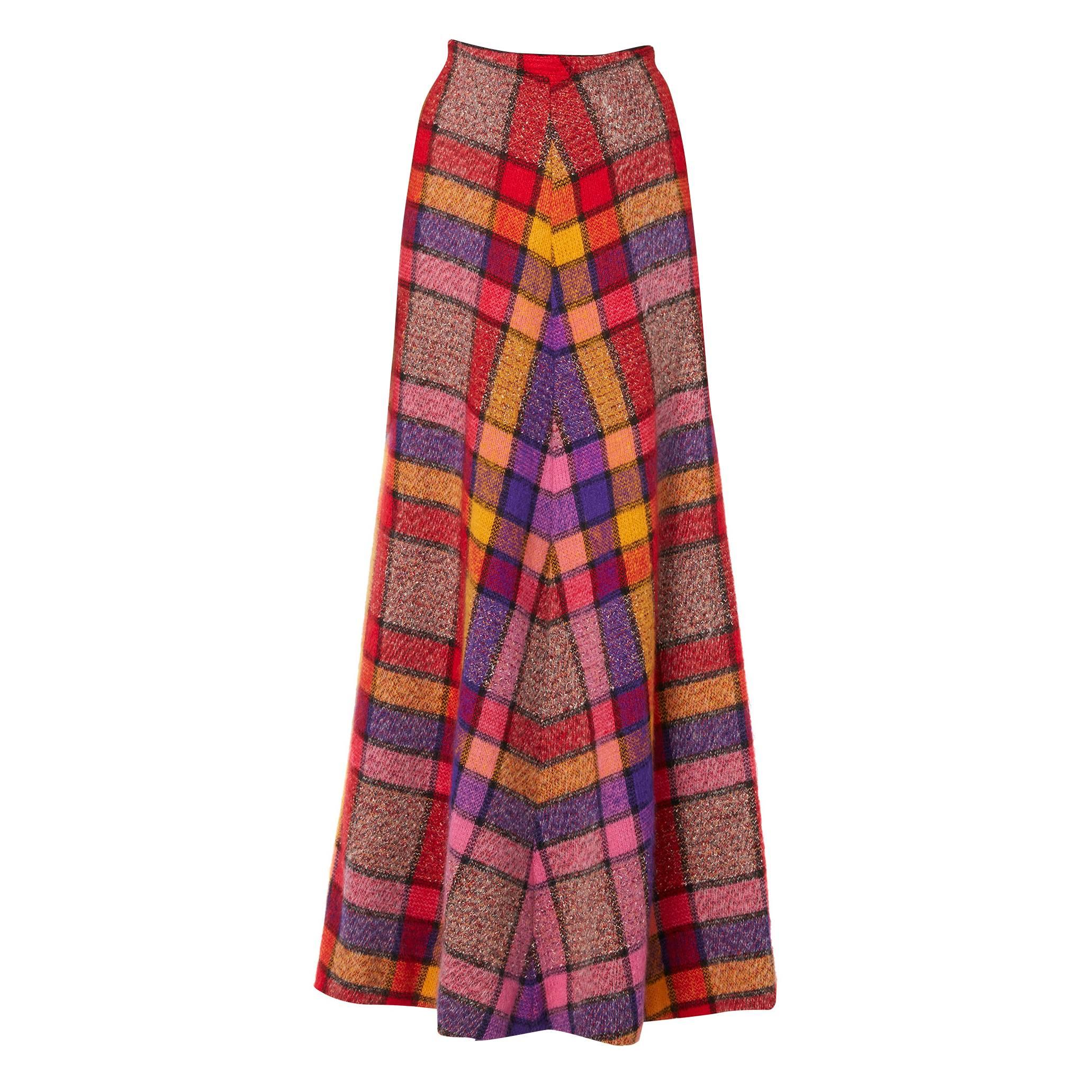 Missoni multicoloured skirt, circa 1975 For Sale