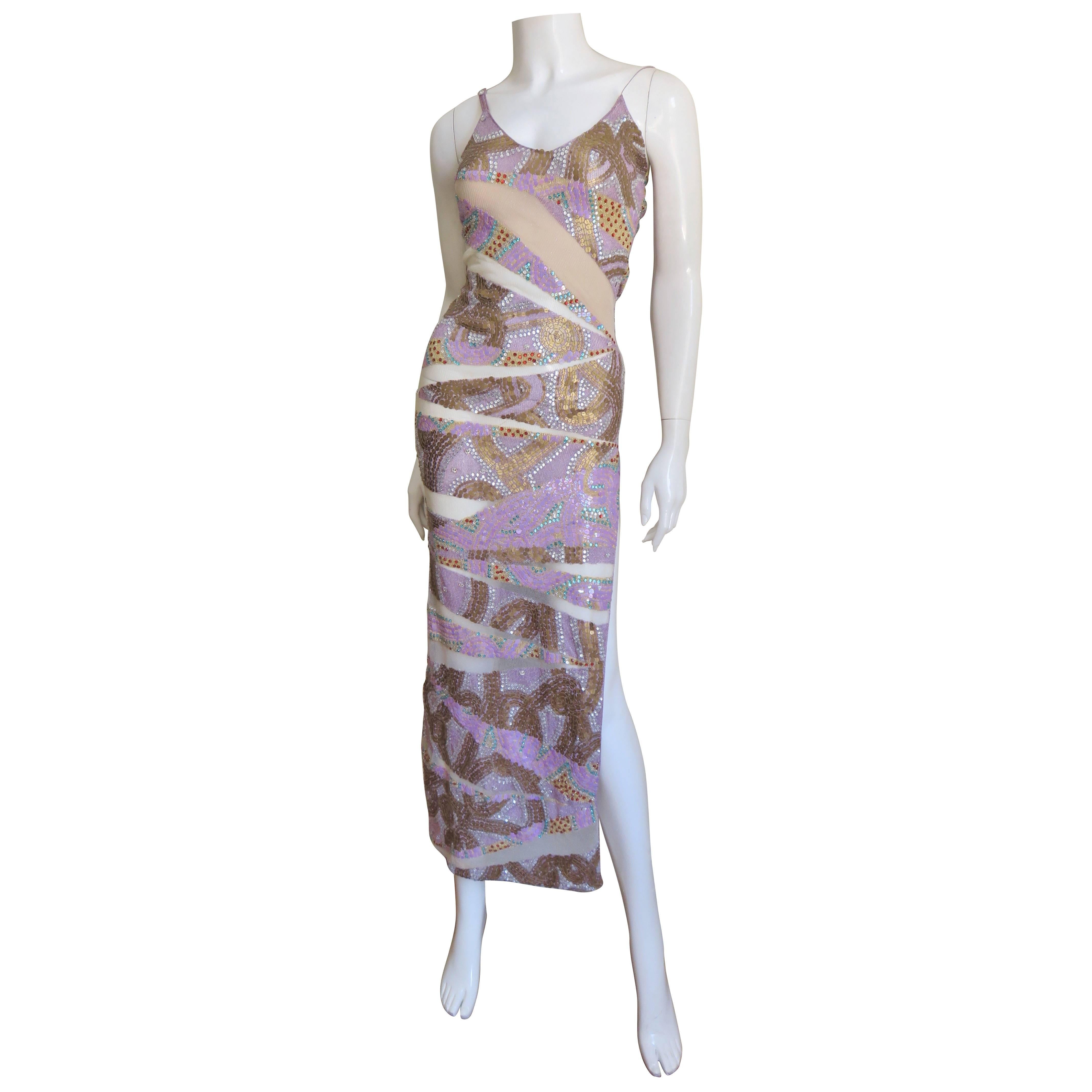 Julien Macdonald Dramatic Bodycon Sequin Dress