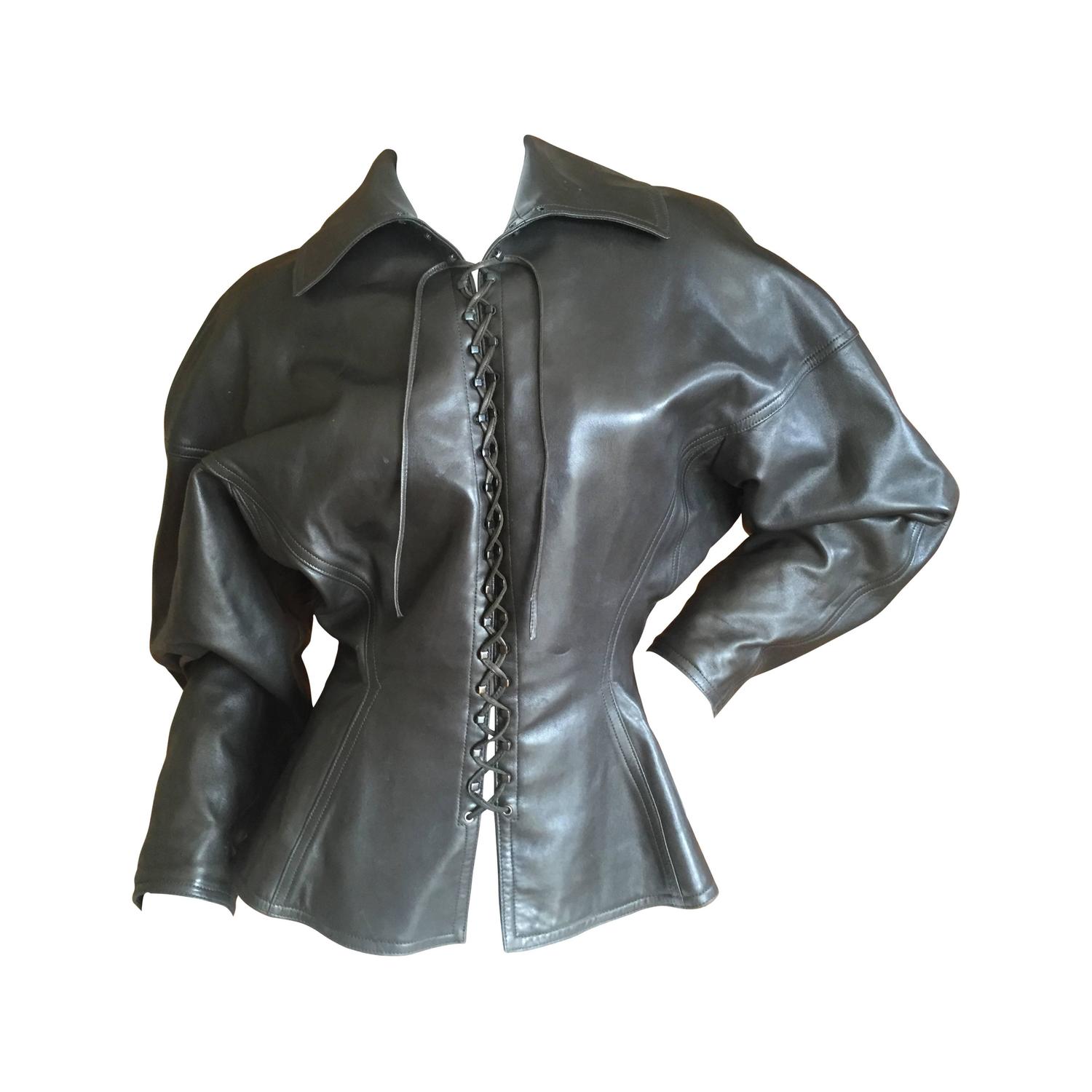 Corset Leather Jacket 90