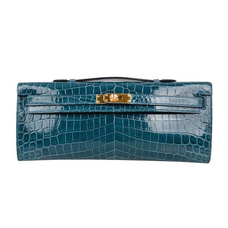 hermes kelly exotic crocodile leather 35mm with gold hardware