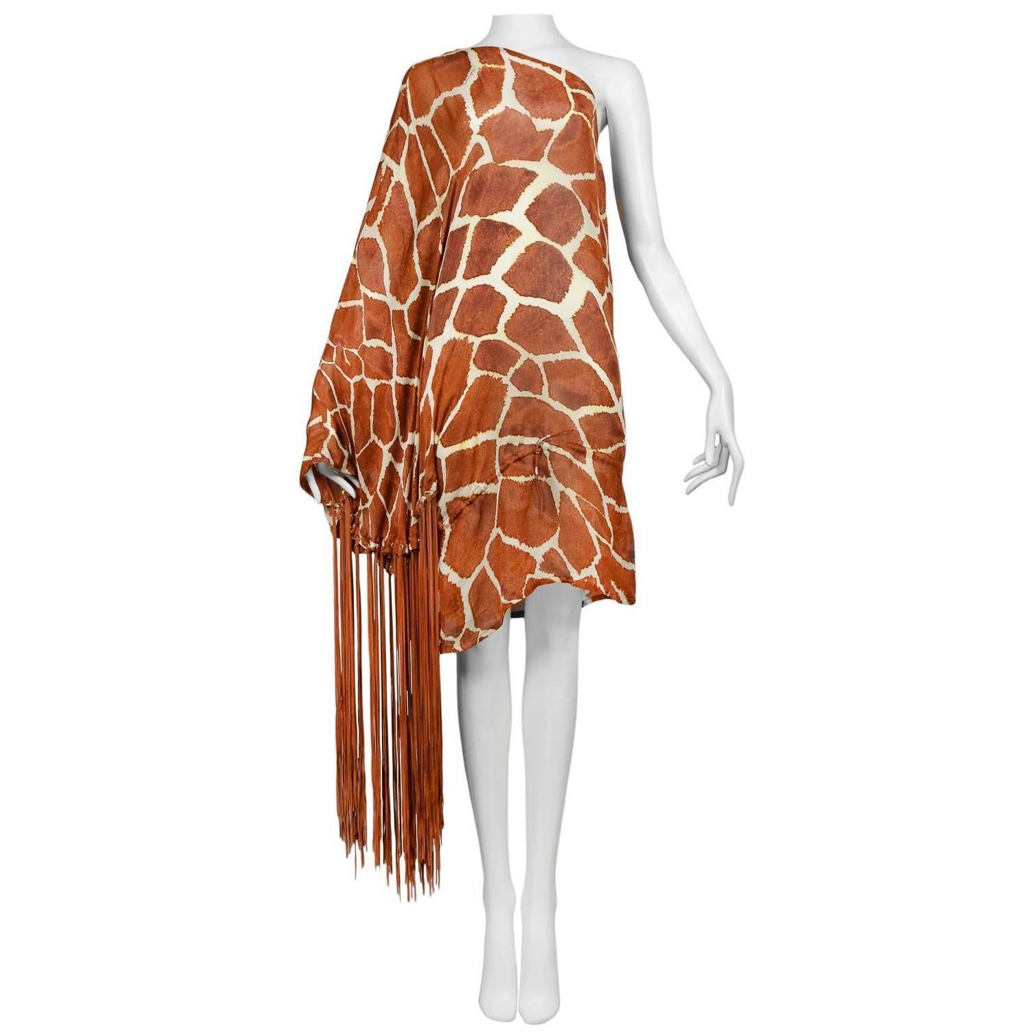 Cavalli Asymmetrical Giraffe Tassel Tunic