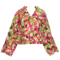 Comme des Garcons Runway 'Flat' or '2D'  Collection Camouflage Jacket, Fall 2012