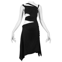 Tom Ford für Gucci Schwarzes ausgeschnittenes Kleid 2003