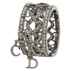 Christian Dior by John Galliano Rhinestone Bangle with Bow 11