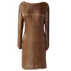Tom Ford Dramatic Drape Beaded Evening Dress 3