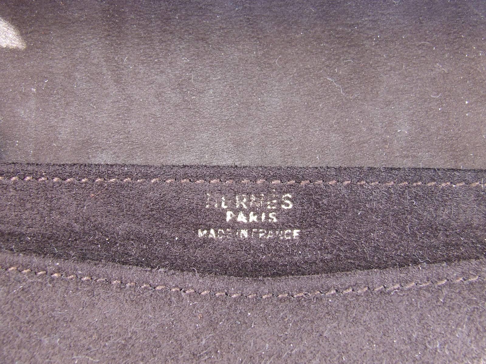 Exceptionnal and Rare Hermès Lydie Bag Clutch In Brown Doblis Suede GHW 1