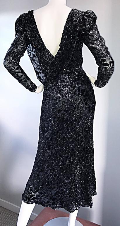 Beautiful Vintage Mary McFadden for Neiman Marcus Black and SIlver ...
