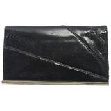 1970er Jahre Schwarze Schlangen Clutch