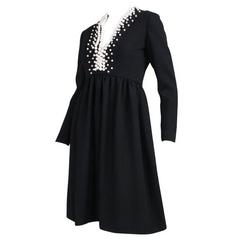 1960's Donald Brooks Cocktail Dress with Pearl Detailing 7