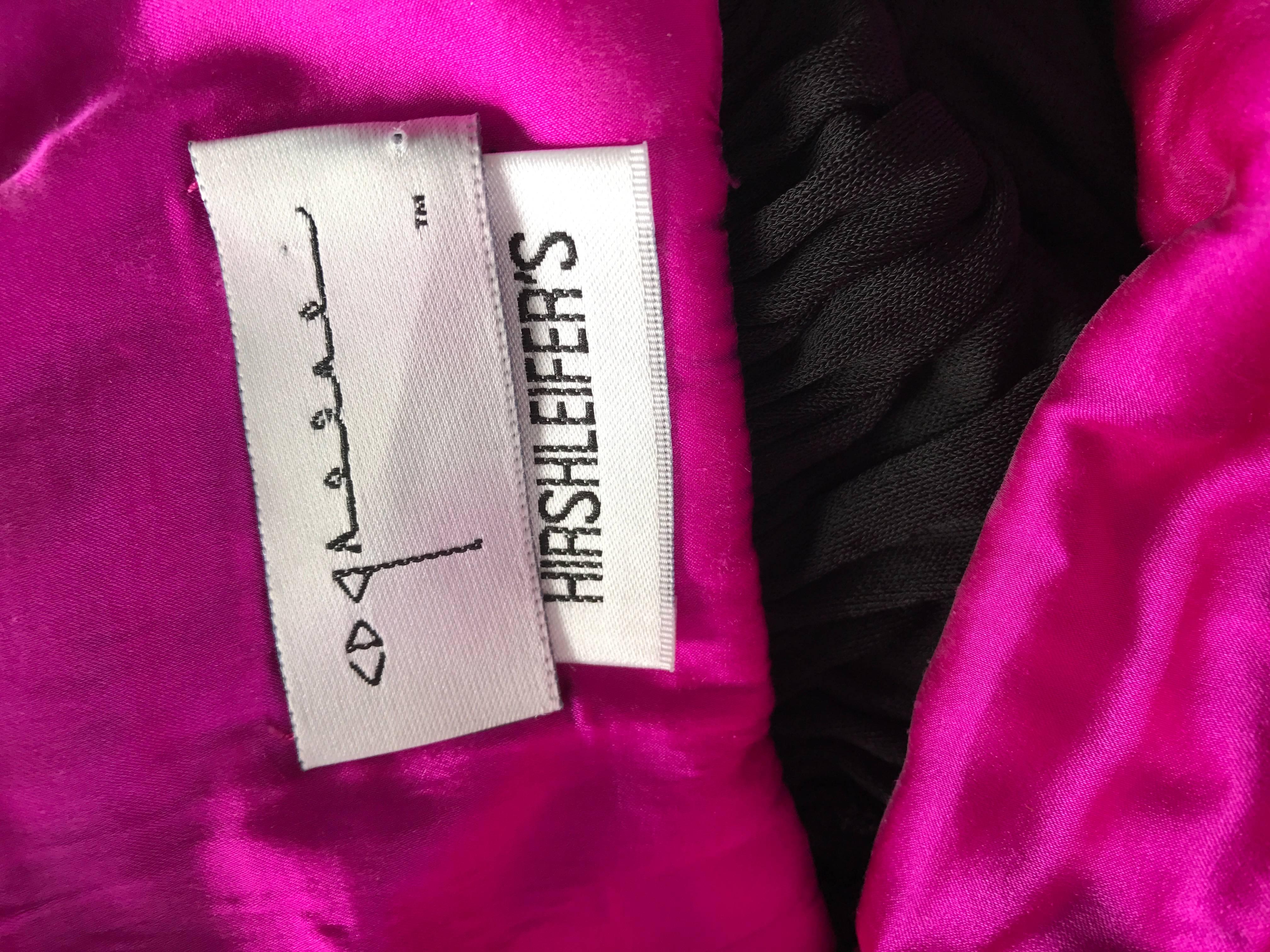 Vintage CD Greene Black Silk Jersey Paillettes Sequin Size 4 90s Babydoll Dress For Sale 3
