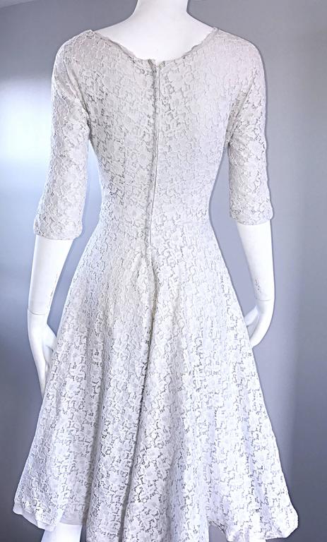 long sleeve 50s swing dress