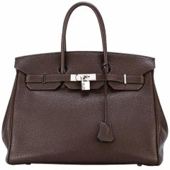 Hermès - Sac Birkin 35 marron chocolat