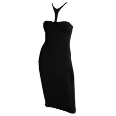 Robin Wright Penn's Heavenly Tom Ford Gucci FW 2004 Collection Black Dress! L 7