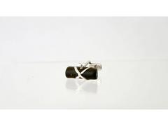 Los Castillo Sterling Silver & Tiger Eye Modern Cufflinks 1950