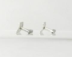 Allan Adler Sterling Silver Cufflinks