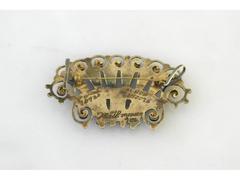 Matl Taxco Sterling Silver Amethyst Turquoise Pin