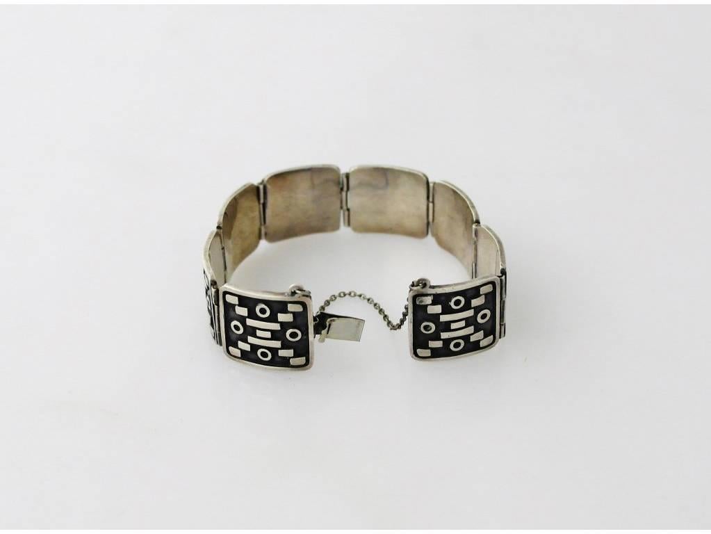 Pedro Castillo Taxco Sterling Silver Bracelet For Sale 3