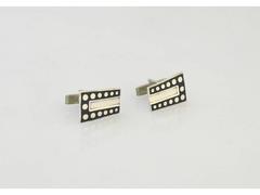Margot de Taxco Sterling Silver Cufflinks Art Deco Influence