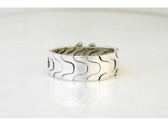 Antonio Pineda Sterling Silver Modernist Puzzle Bracelet