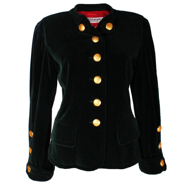 Yves Saint Laurent Green Jacket