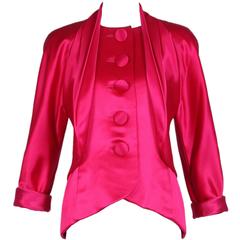 Rare Mariano Fortuny Berry Silk Crepe Coat For Sale at 1stDibs