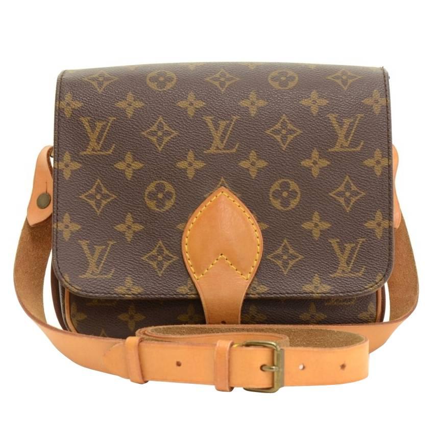 Louis Vuitton Cartouchiere MM Monogram Canvas Shoulder Bag